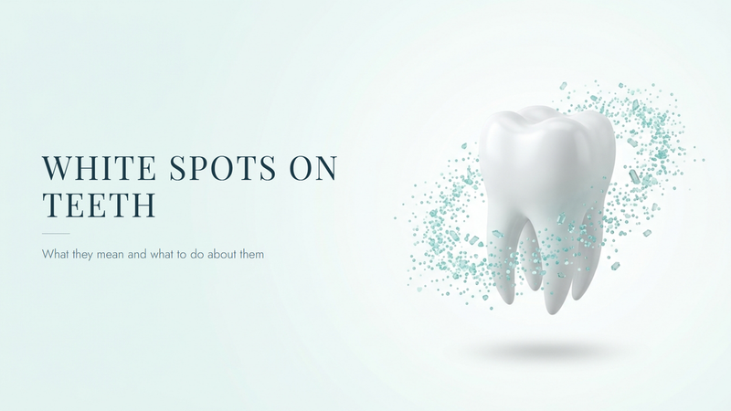 White spots on teeth, what they mean