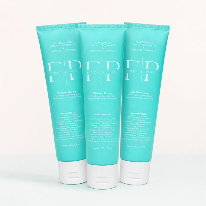 Family 3-Pack – Fluoride-Free Nano-Hydroxyapatite Toothpaste (3 × 100g)